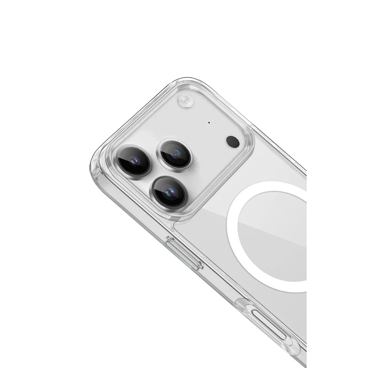 iPhone 17 Pro Kılıf Pc Real Magsafe Kapak - Şeffaf