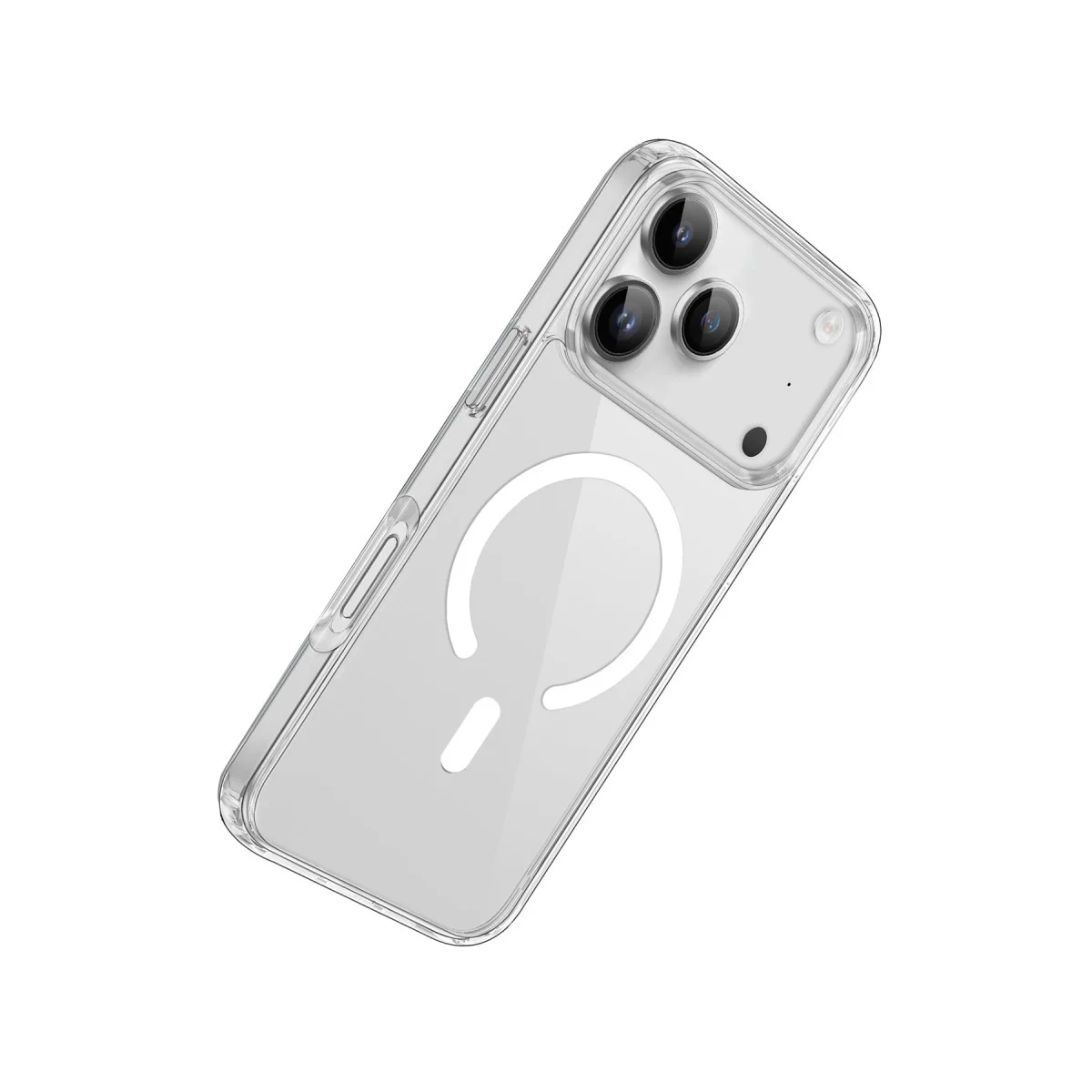 iPhone 17 Pro Max Kılıf Pc Real Magsafe Kapak - Şeffaf
