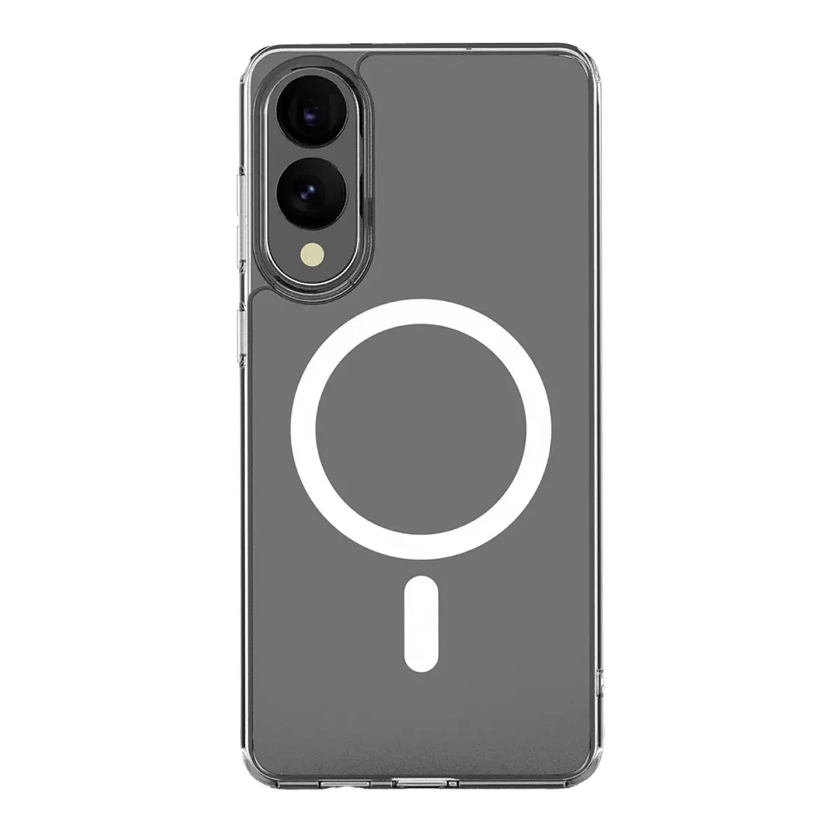 Galaxy S25 Edge Kılıf Magneticsafe Şeffaf Silikon - Şeffaf