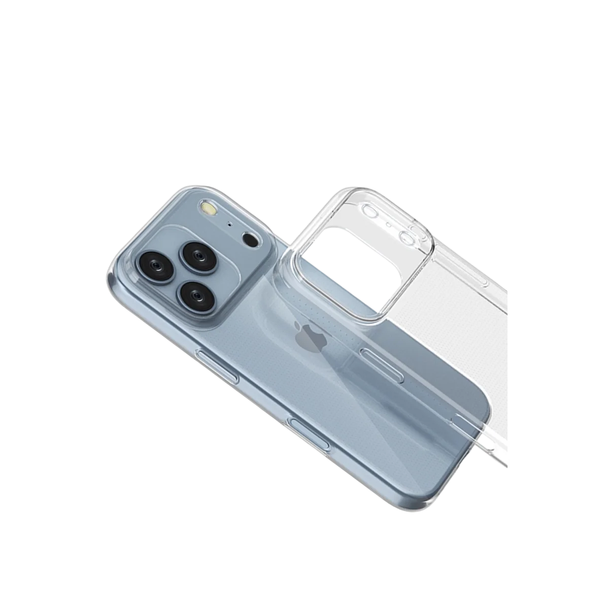 iPhone 17 Pro Lüx Şeffaf Silikon - Şeffaf