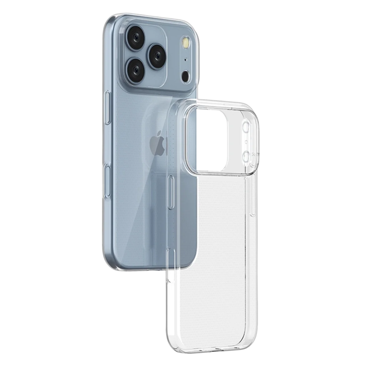 iPhone 17 Pro Max Lüx Şeffaf Silikon - Şeffaf