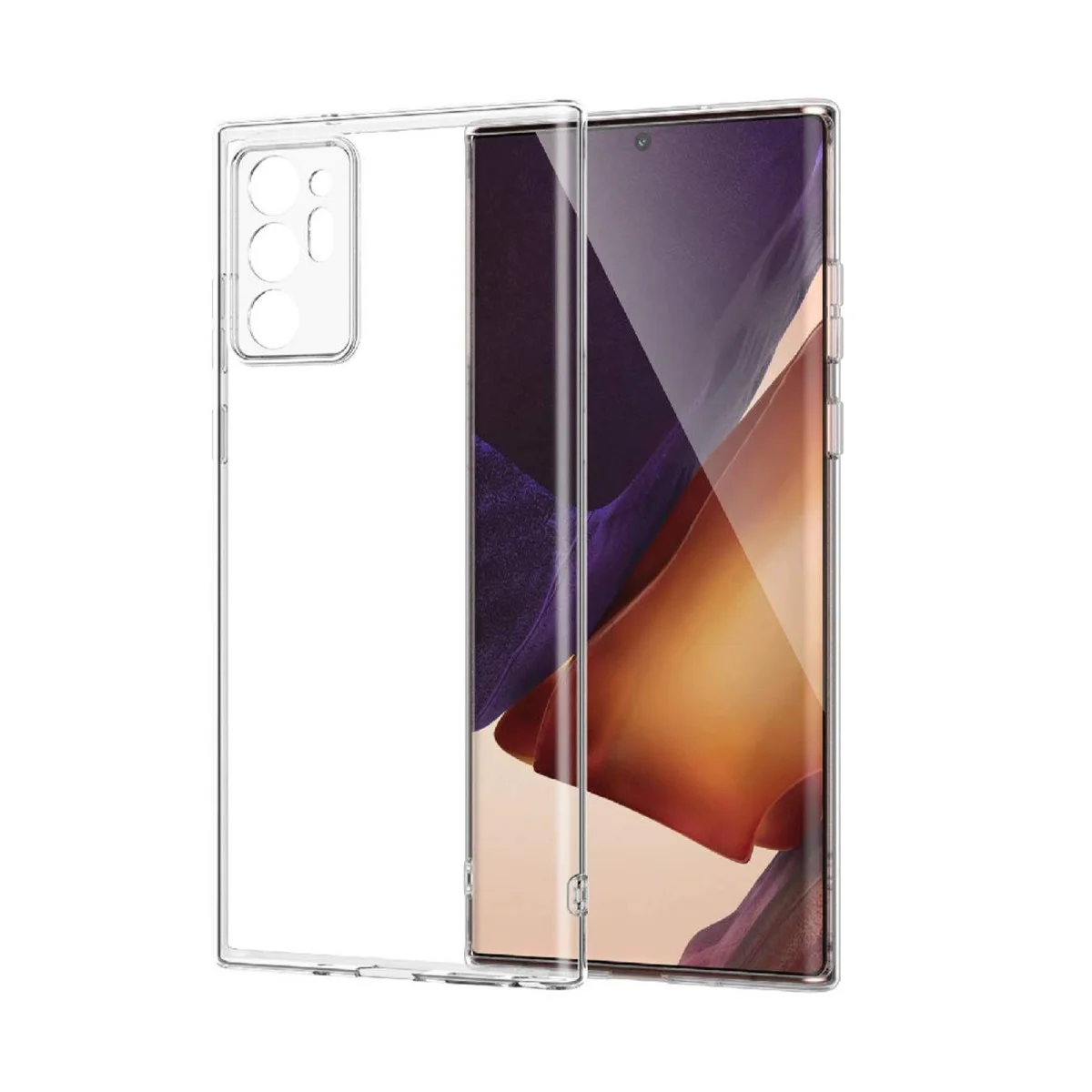 Galaxy Note 20 Ultra Kılıf Lüx Şeffaf Silikon