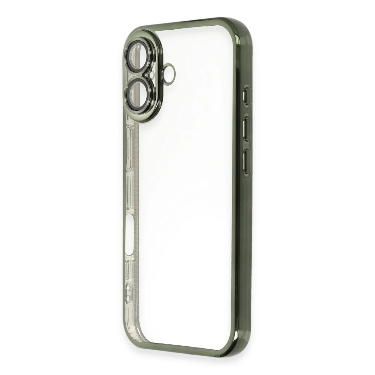 iPhone 16 Plus Kılıf Razer Lensli Silikon - Yeşil
