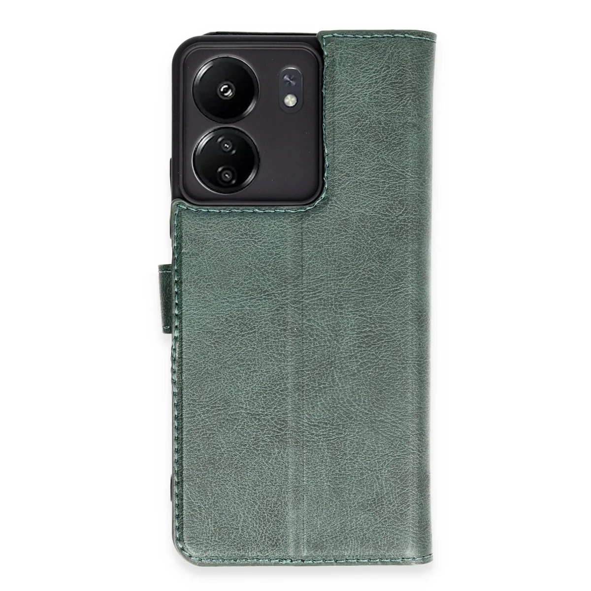 Redmi 13C Kılıf Trend S Plus Kapaklı Kılıf - Yeşil