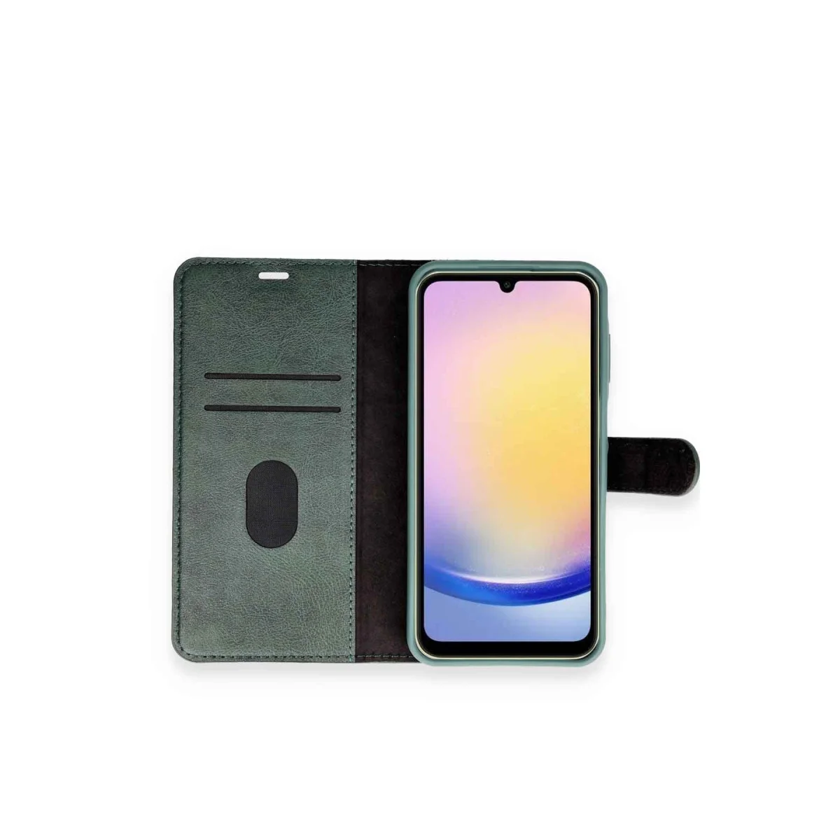 Galaxy S24 Kılıf Trend S Plus Kapaklı Kılıf - Yeşil