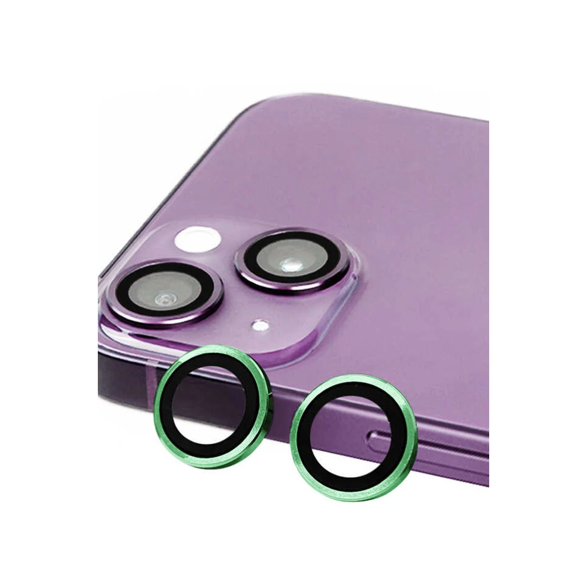 iPhone 13 Raze Metal Kamera Lens - Yeşil