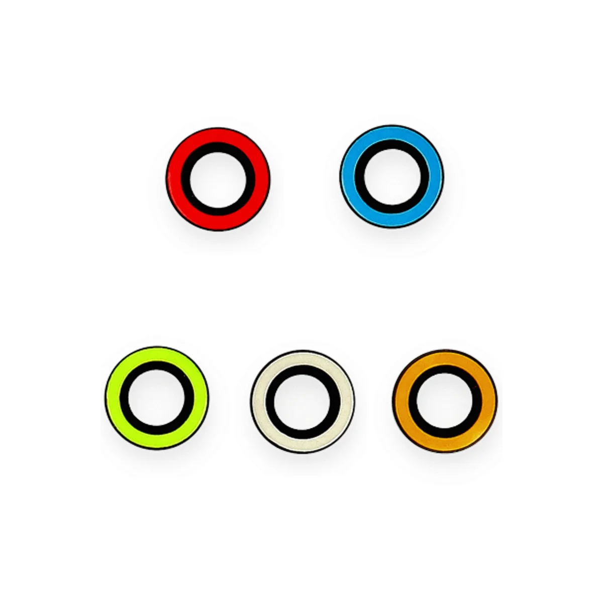 iPhone 13 Pro Max Neon Fosforlu Kamera Lens - Yeşil