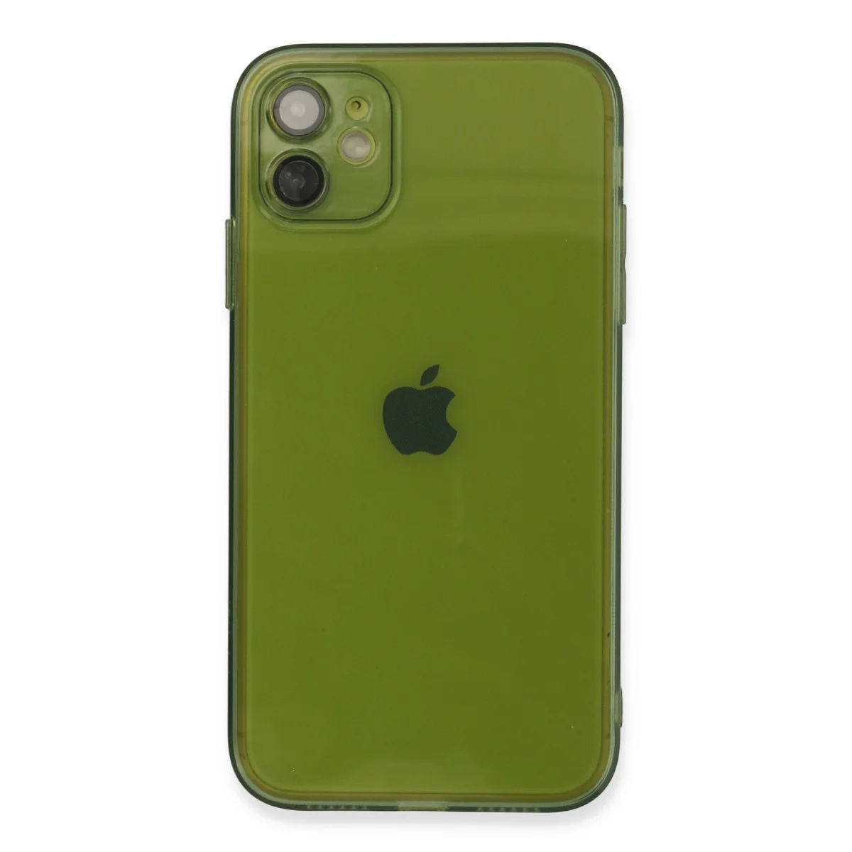 iPhone 12 Kılıf Fly Lens Silikon - Yeşil