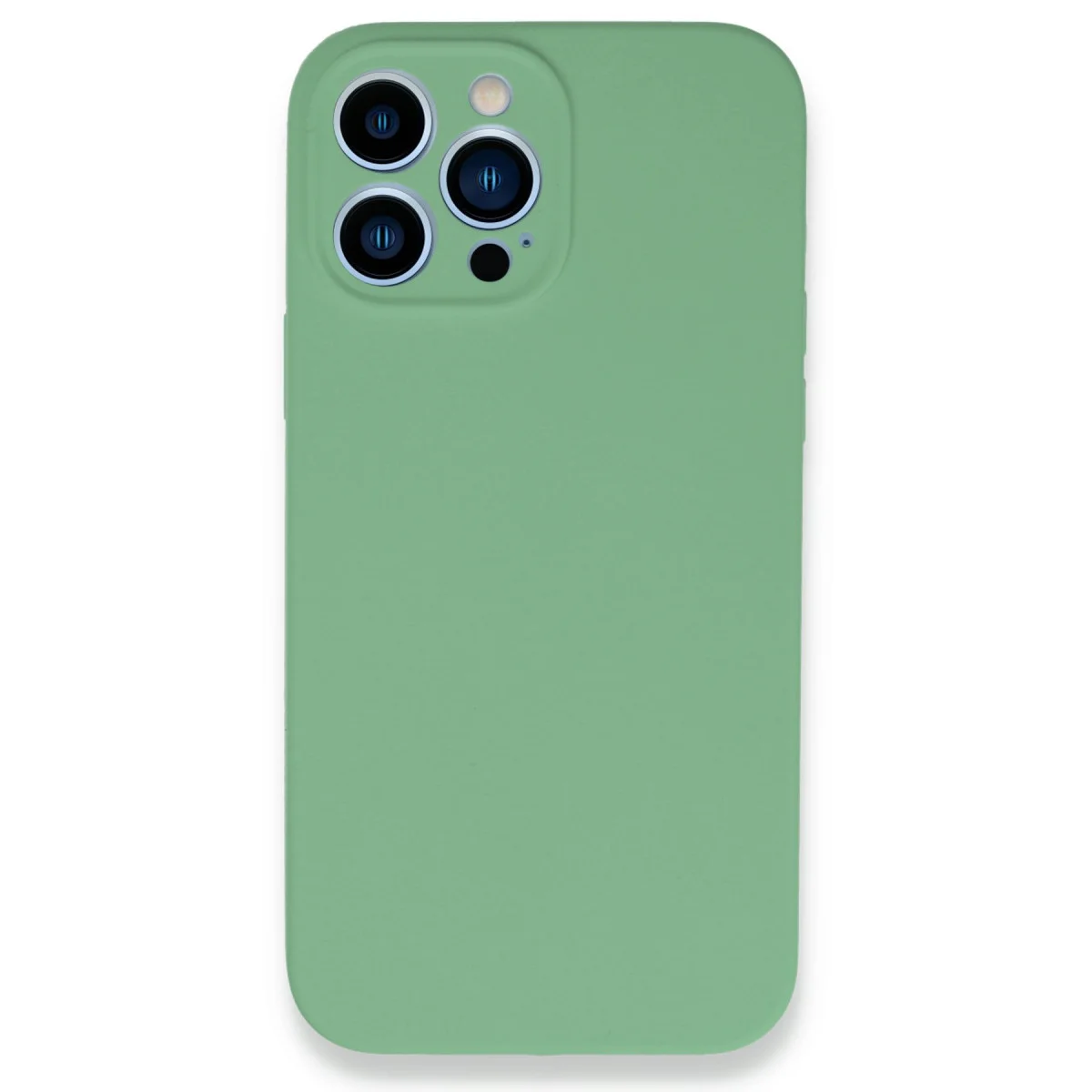 iPhone 13 Pro Kılıf Lansman Legant Silikon - Yeşil