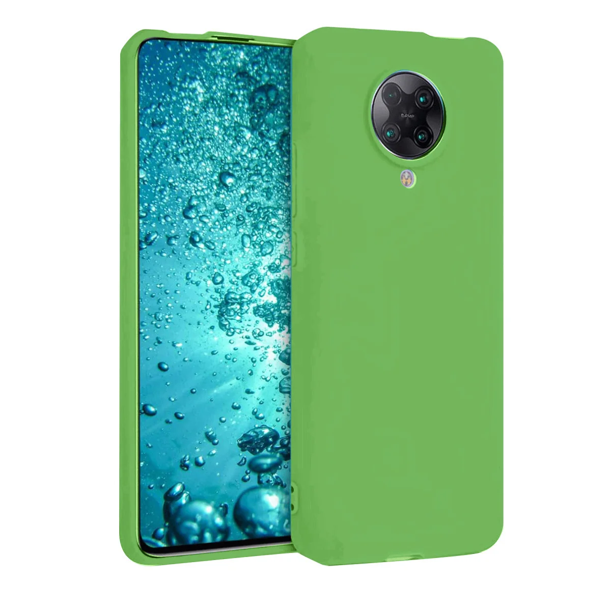 Redmi K30 Pro Kılıf Nano içi Kadife Silikon - Yeşil