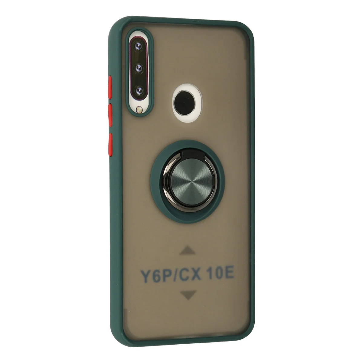Y6P Kılıf Montreal Yüzüklü Silikon Kapak - Yeşil