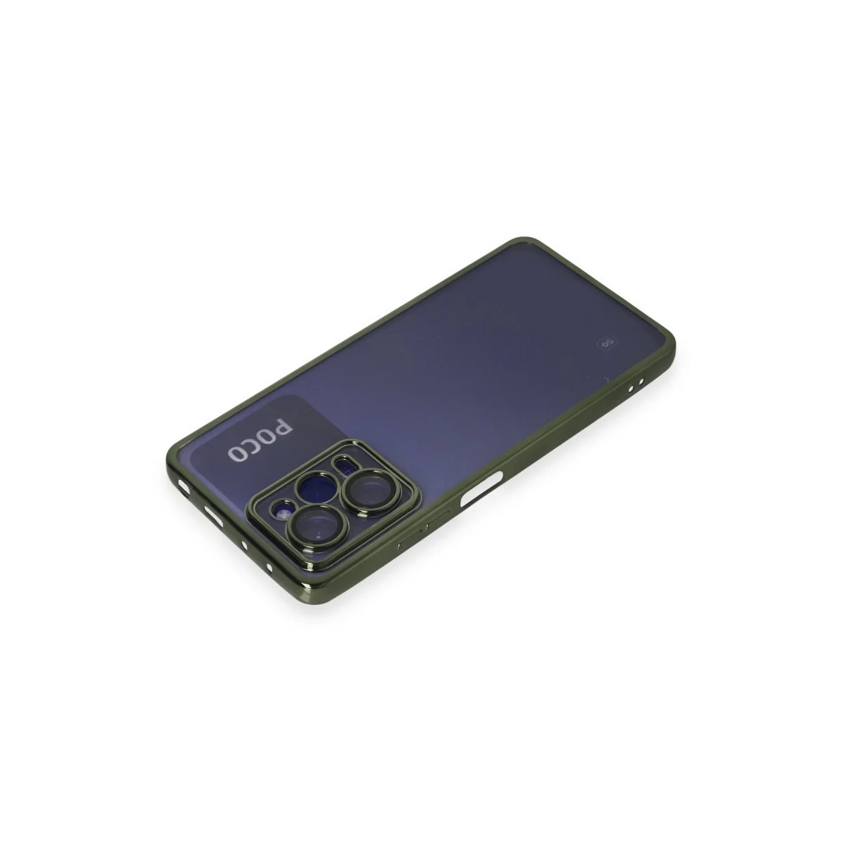 Poco X5 Pro 5G Kılıf Razer Lensli Silikon - Yeşil