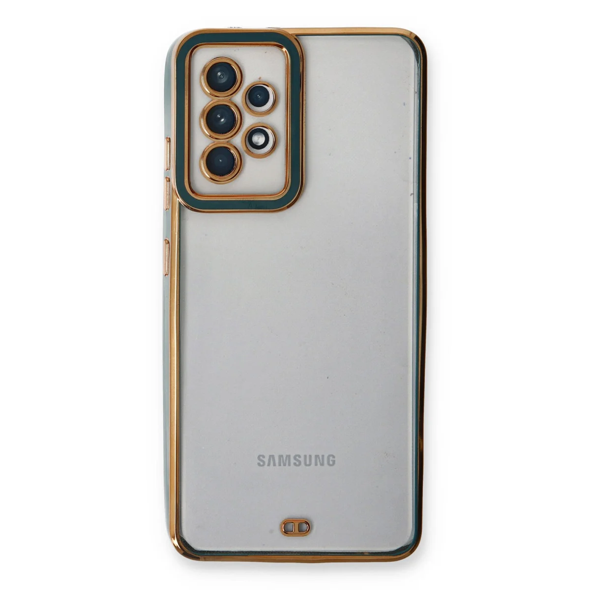 Galaxy A33 5G Kılıf Liva Lens Silikon - Yeşil
