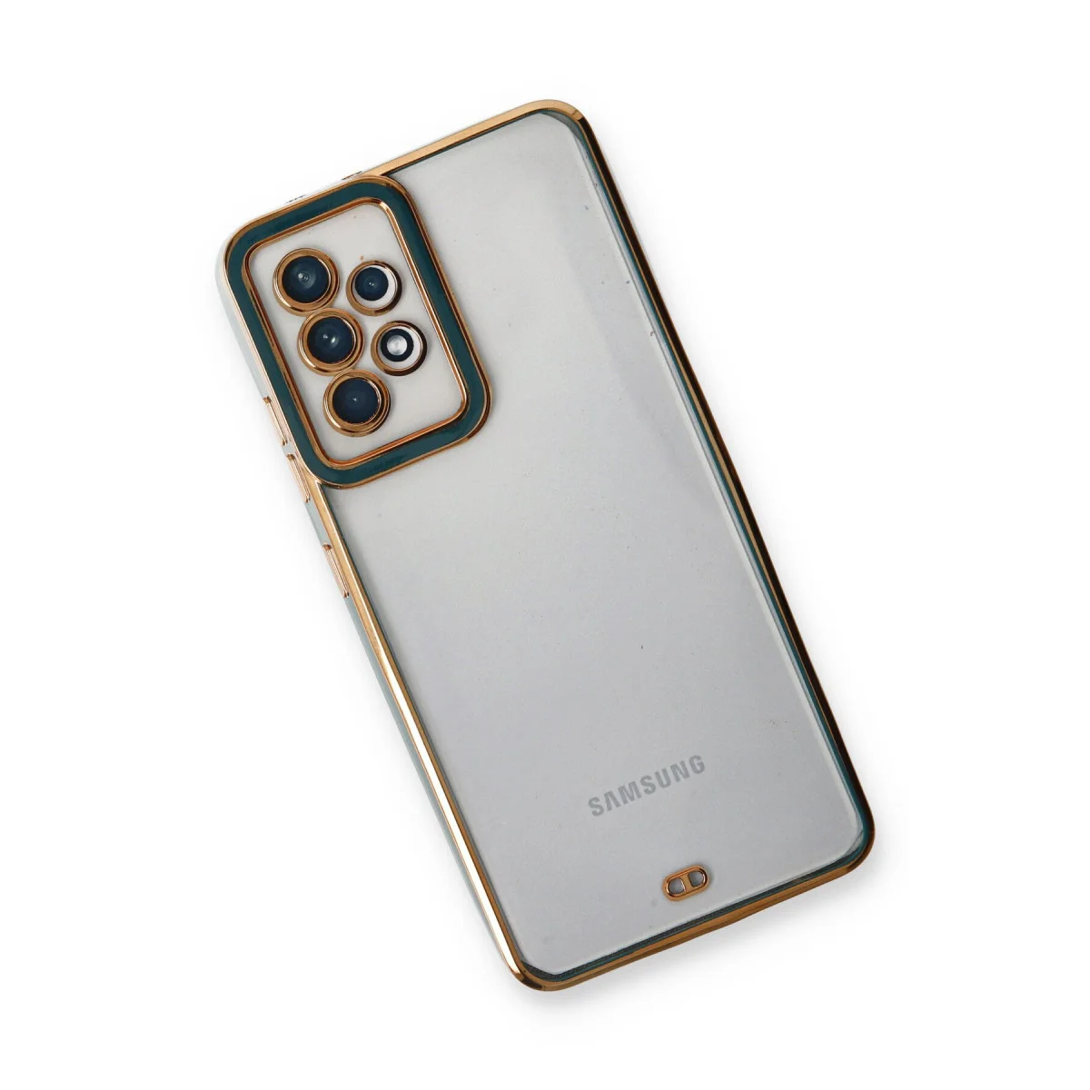 Galaxy A53 5G Kılıf Liva Lens Silikon - Yeşil