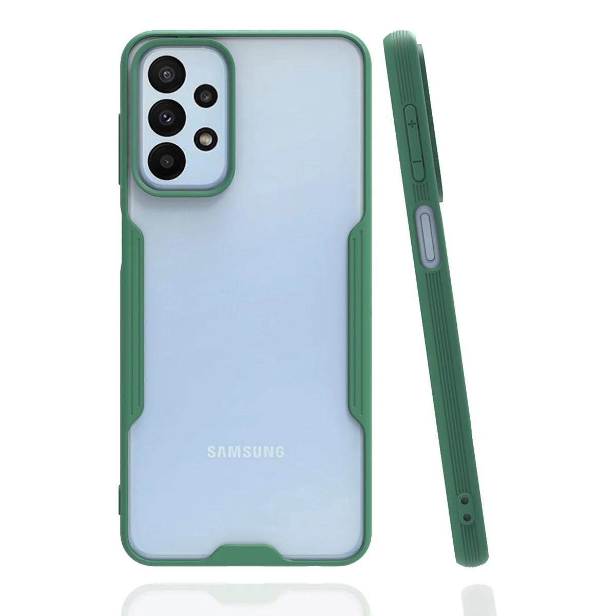 Galaxy A23 4G Kılıf Platin Silikon - Yeşil
