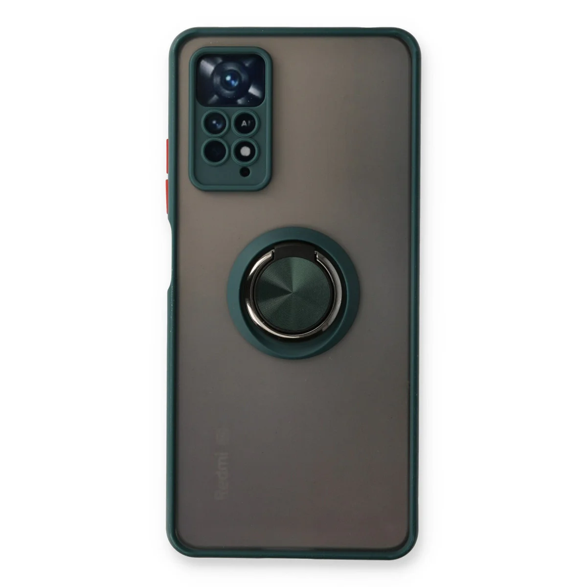 Redmi Note 11 Pro Kılıf Montreal Yüzüklü Silikon Kapak - Yeşil