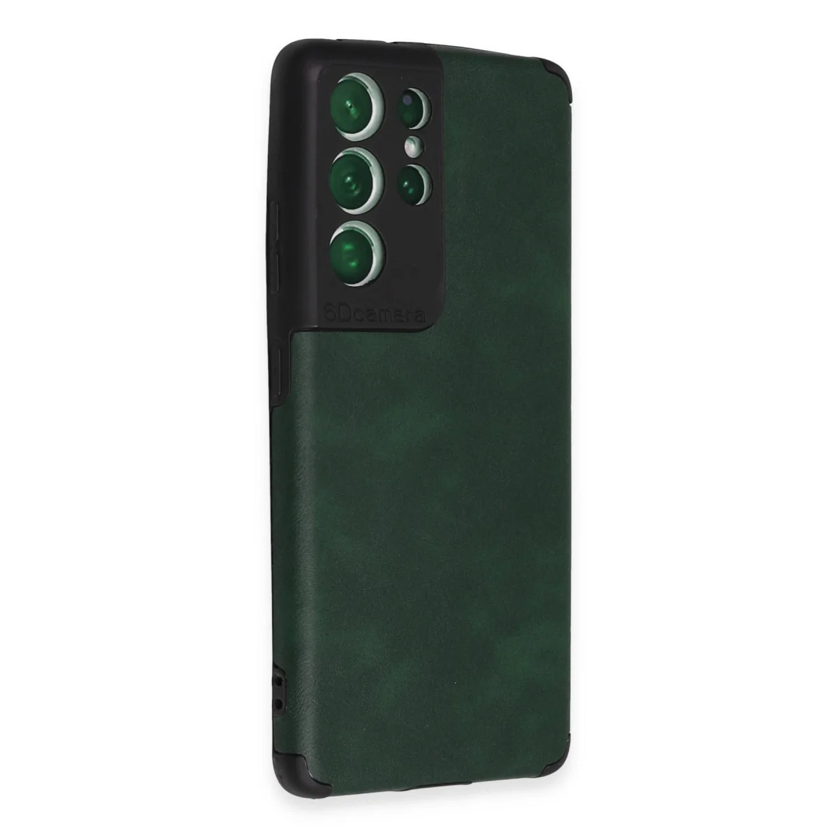 Galaxy S21 Ultra Kılıf Loop Deri Silikon - Yeşil