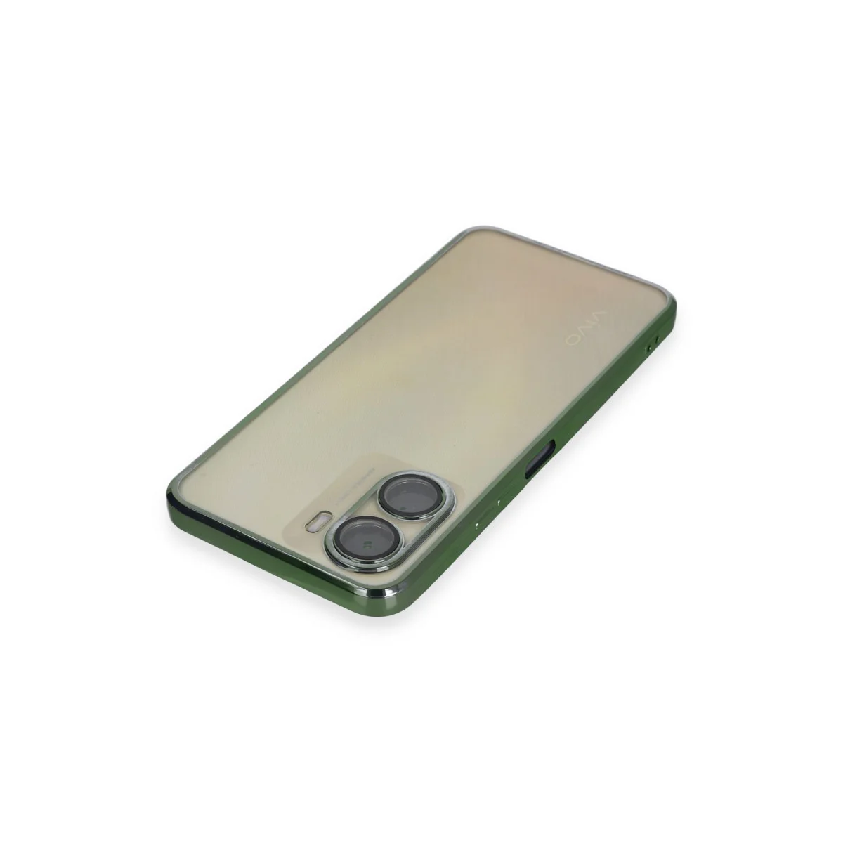 Y16 Kılıf Razer Lensli Silikon - Yeşil
