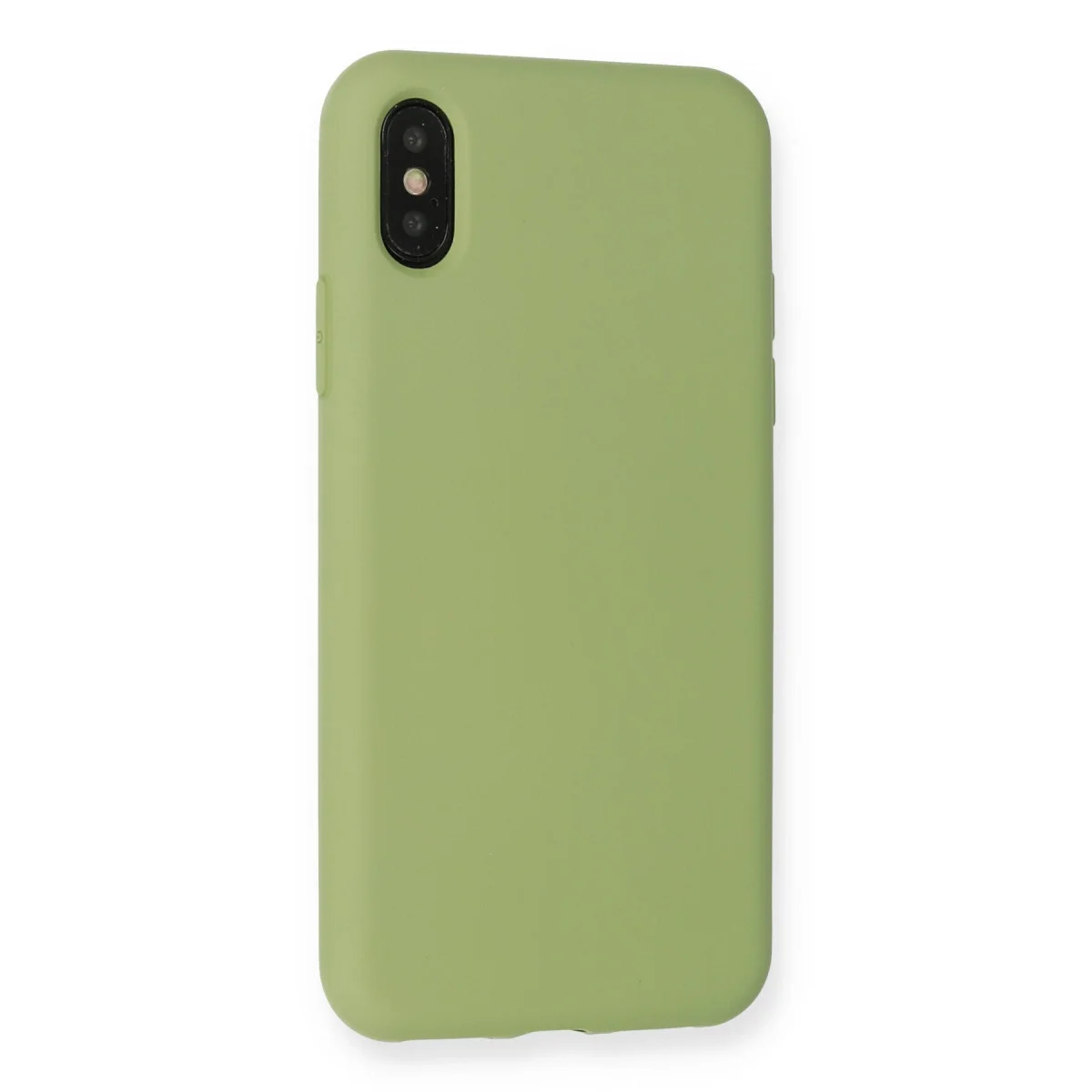 iPhone XS Max Kılıf Nano içi Kadife Silikon - Yeşil