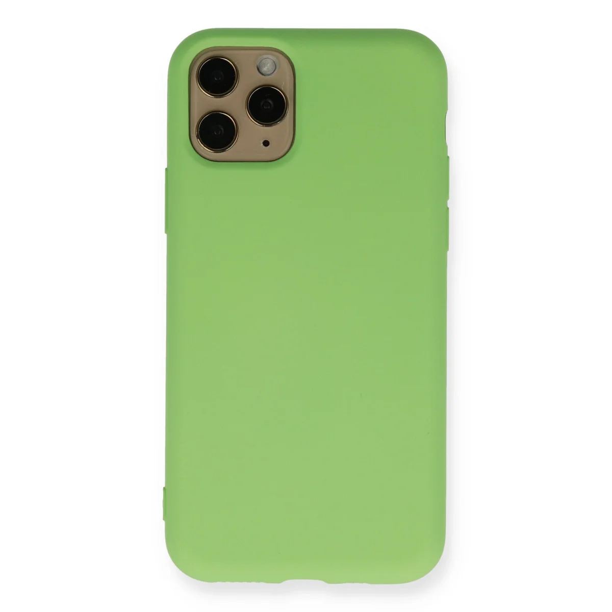 iPhone 11 Pro Kılıf Nano içi Kadife Silikon - Yeşil