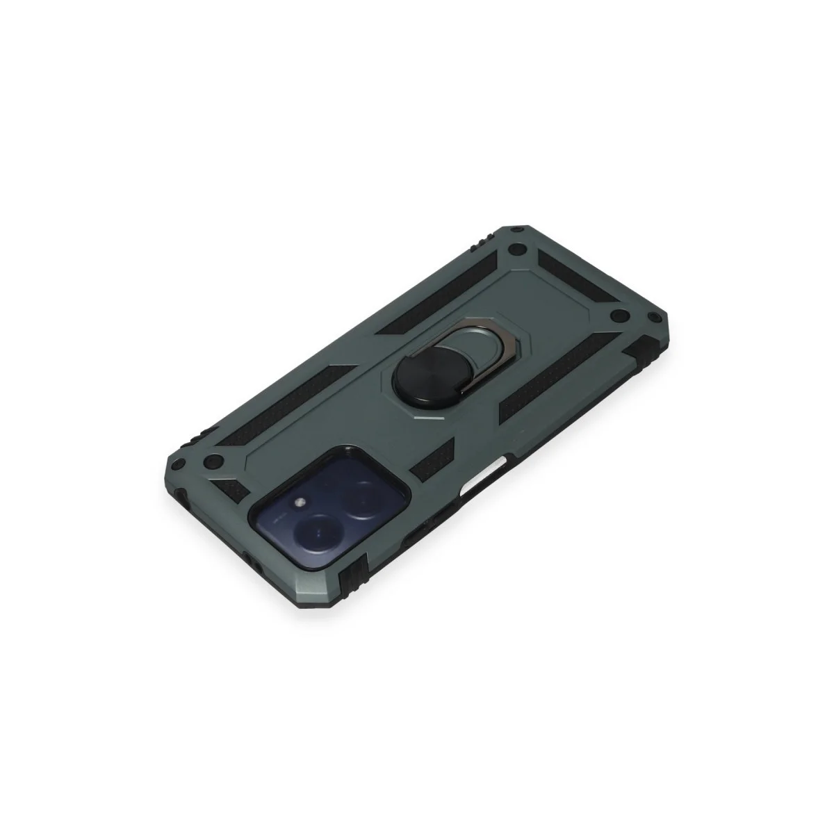 Redmi Note 12 4G Kılıf Sofya Yüzüklü Silikon Kapak - Yeşil