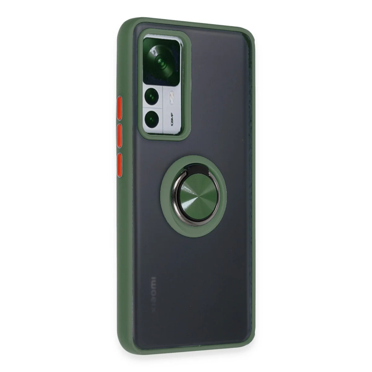Mi 12T Pro Kılıf Montreal Yüzüklü Silikon Kapak - Yeşil