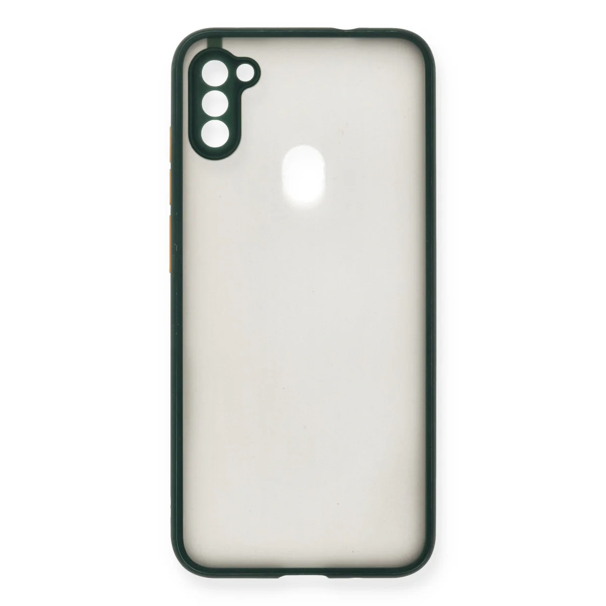 Galaxy A11 Kılıf Montreal Silikon Kapak - Yeşil