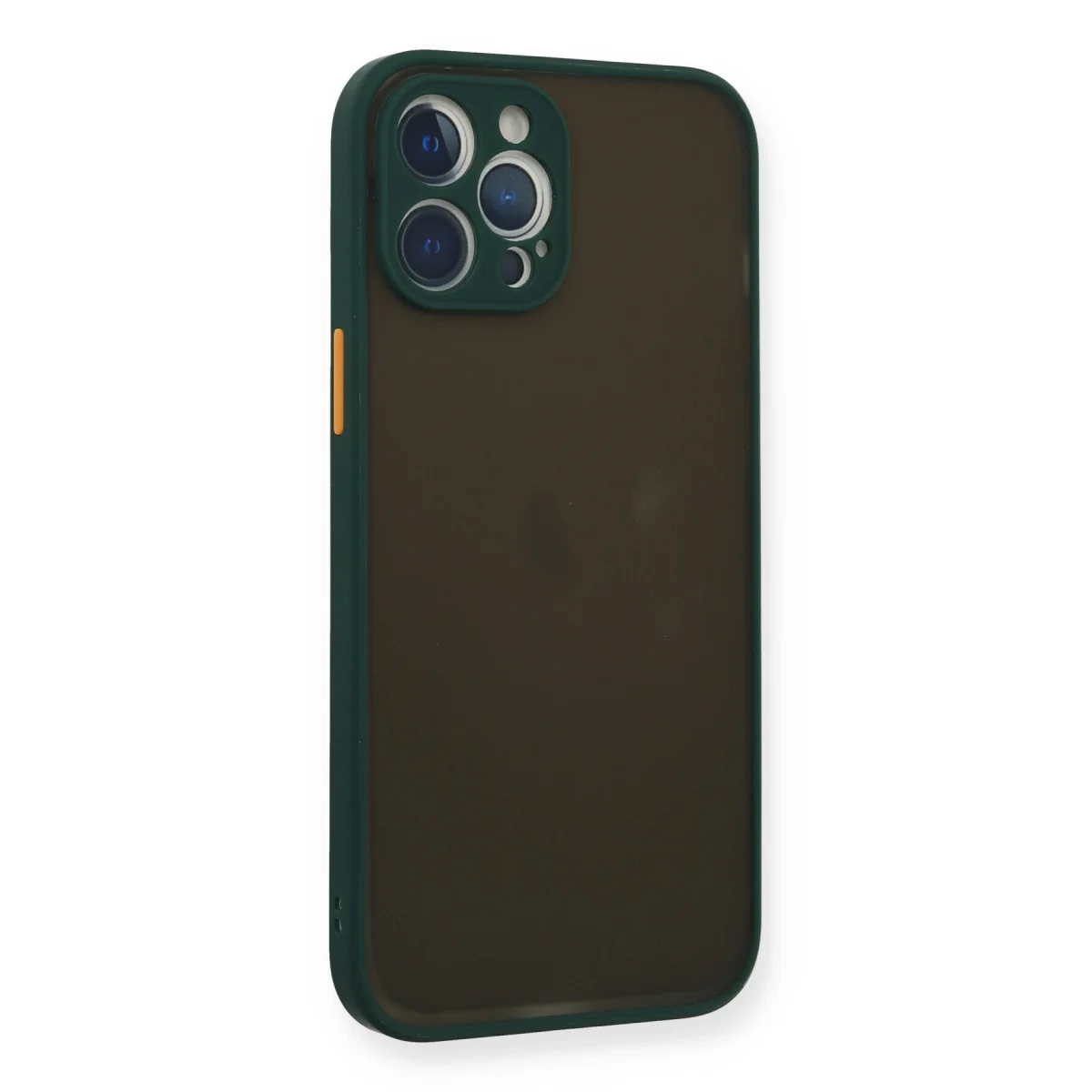 iPhone 12 Pro Max Kılıf Montreal Silikon Kapak - Yeşil