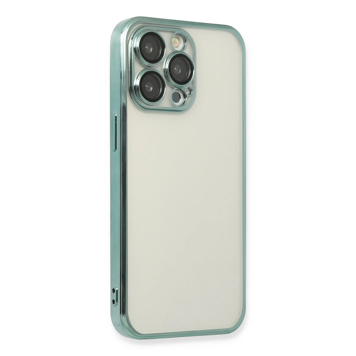 iPhone 14 Pro Max Kılıf Razer Lensli Silikon - Yeşil