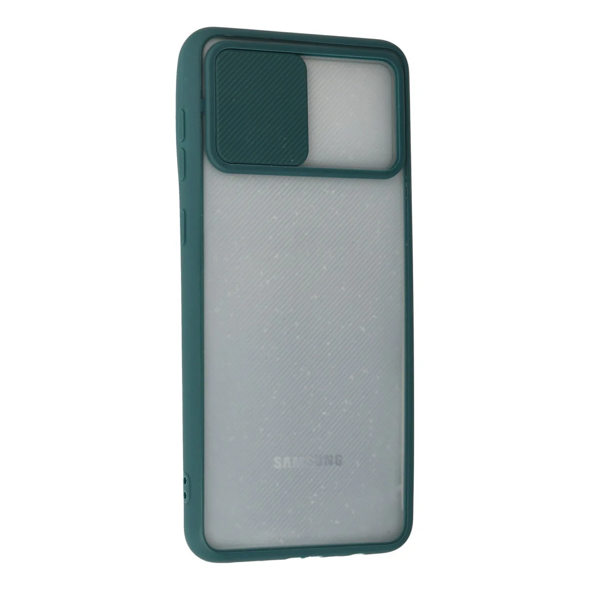 Galaxy A02 Kılıf Palm Buzlu Kamera Sürgülü Silikon - Yeşil