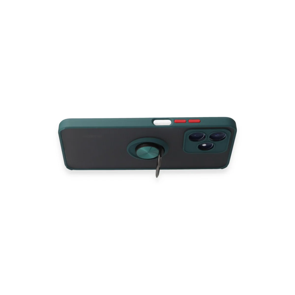 Realme C53 Kılıf Montreal Yüzüklü Silikon Kapak - Yeşil