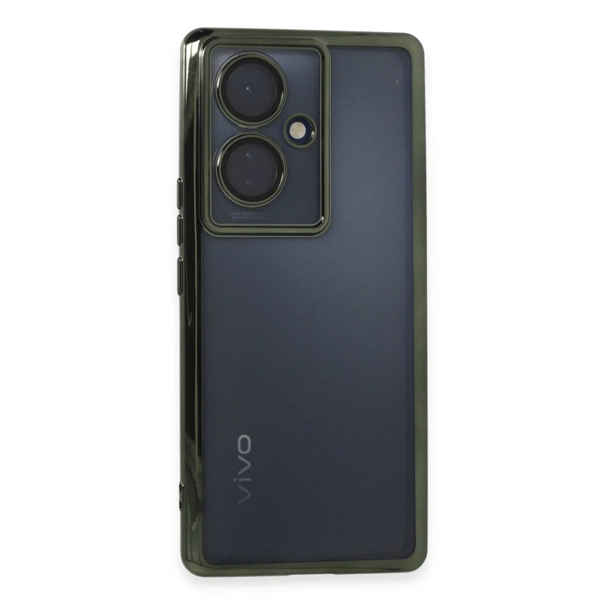 V29 Lite Kılıf Razer Lensli Silikon - Yeşil