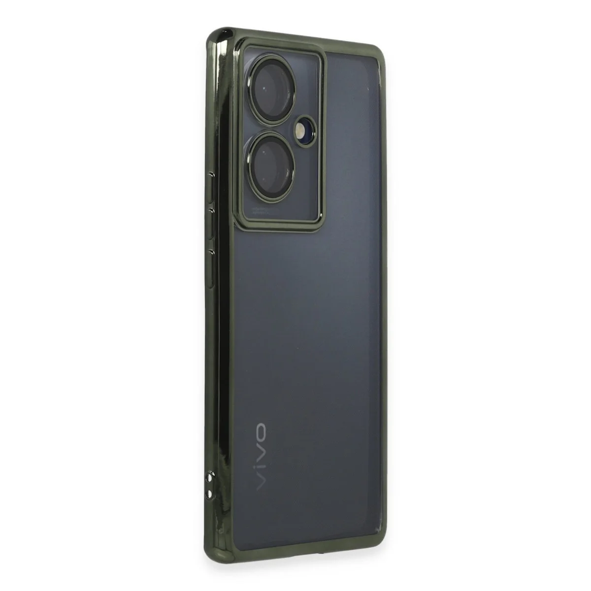 V29 Lite Kılıf Razer Lensli Silikon - Yeşil