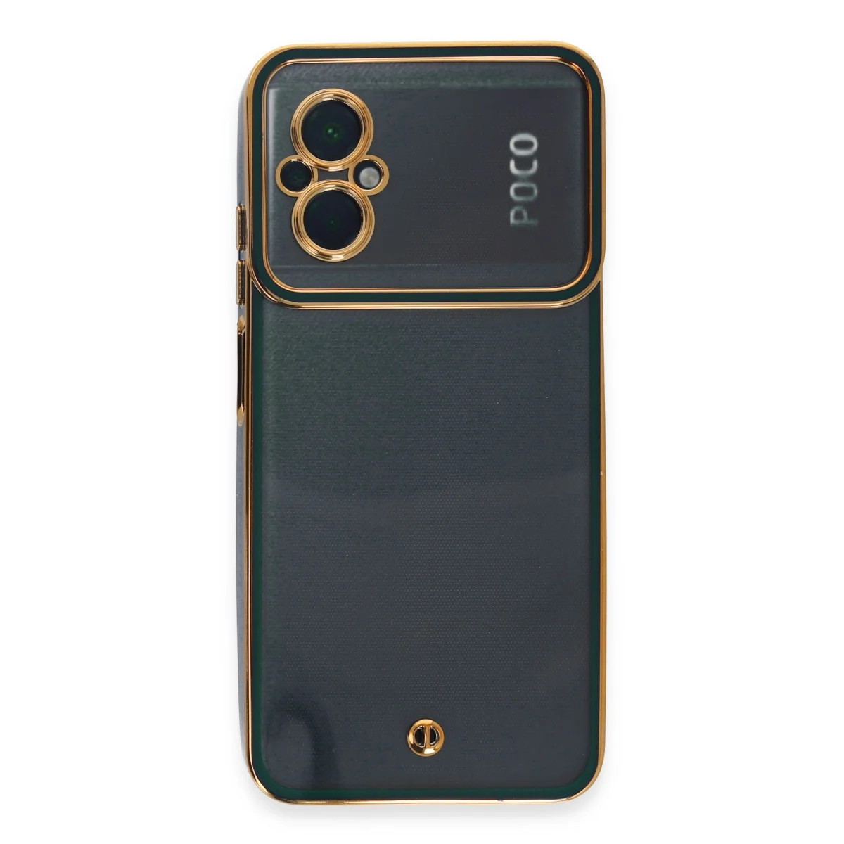 Poco M5 Kılıf Liva Lens Silikon - Yeşil