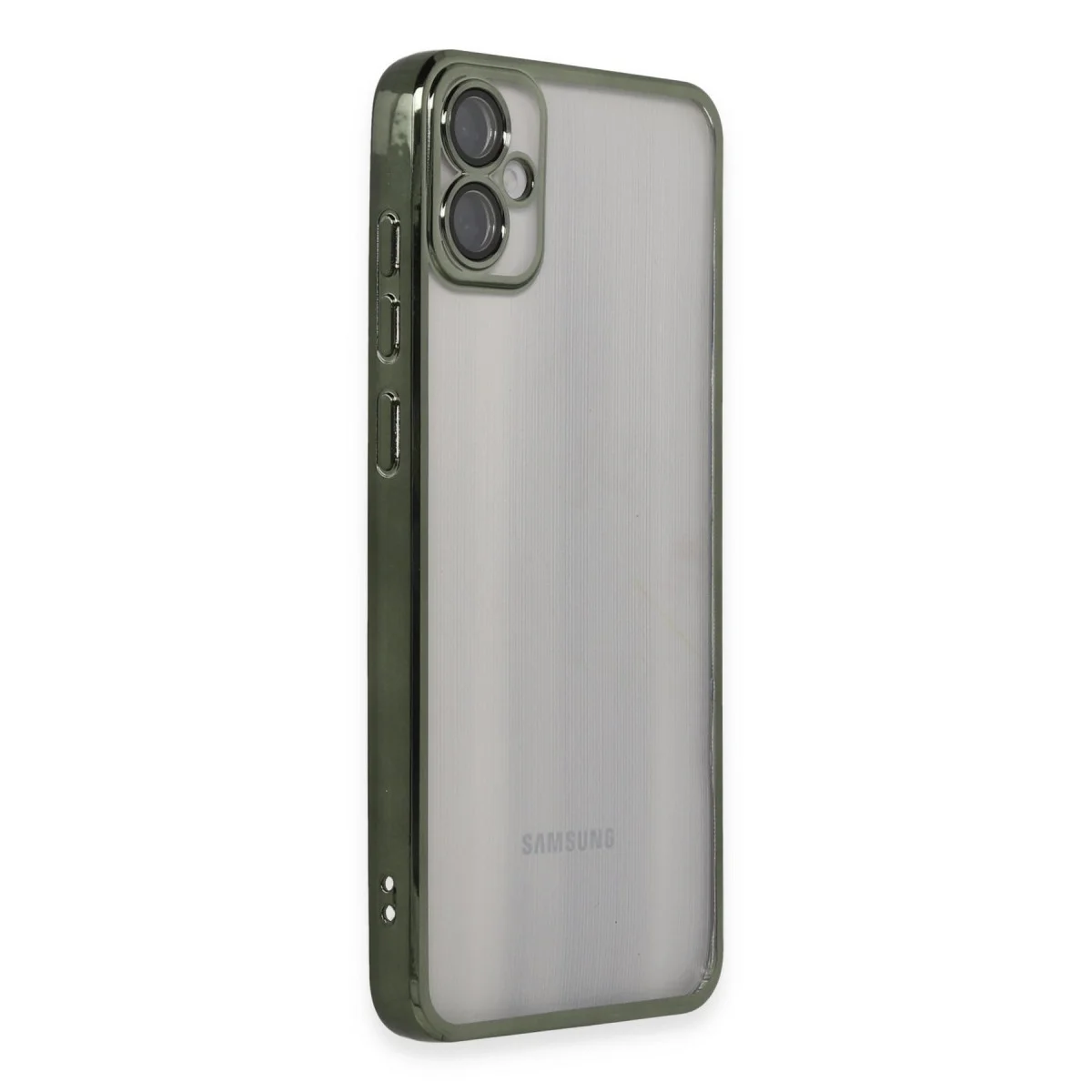 Galaxy A05 Kılıf Razer Lensli Silikon - Yeşil