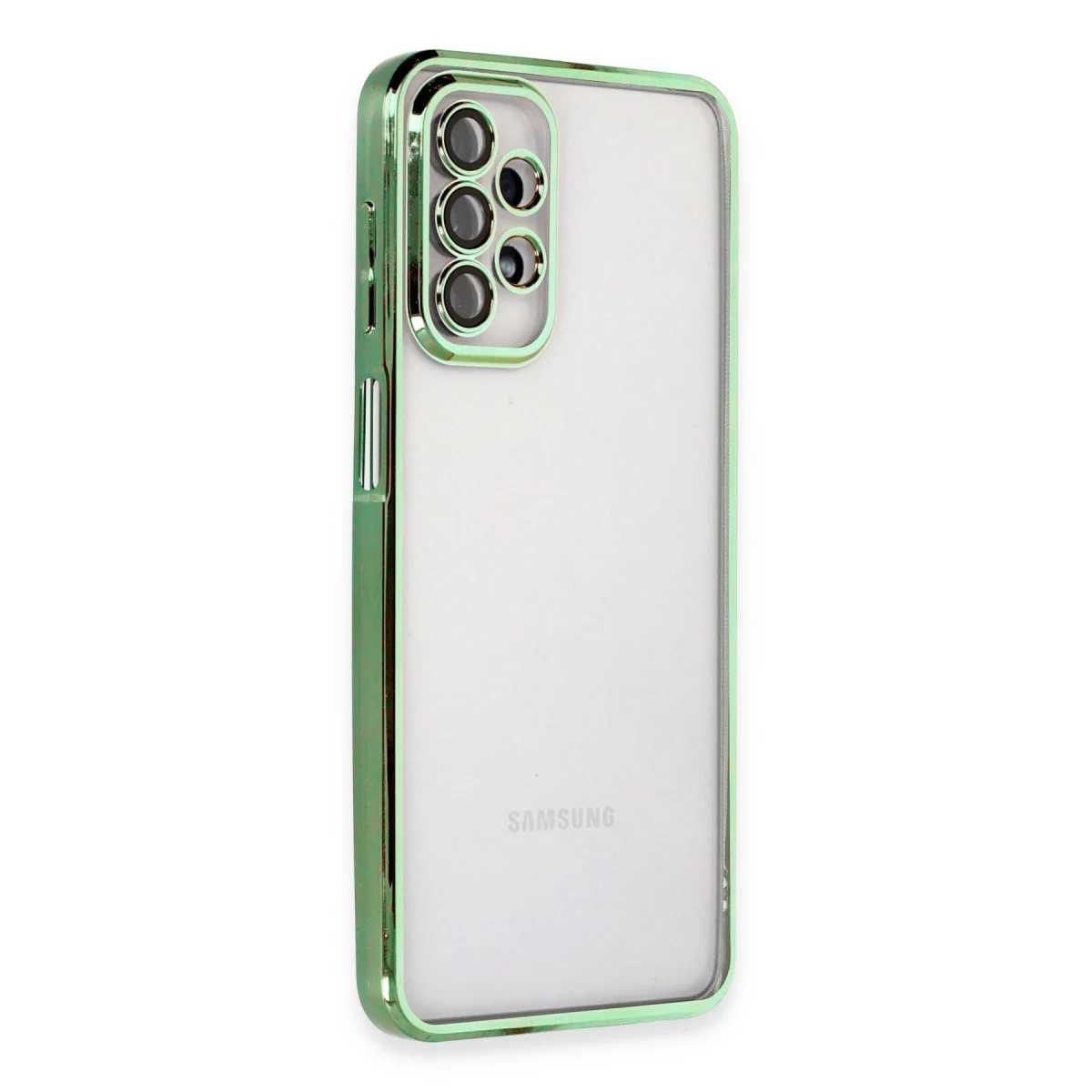 Galaxy A23 4G Kılıf Razer Lensli Silikon - Yeşil