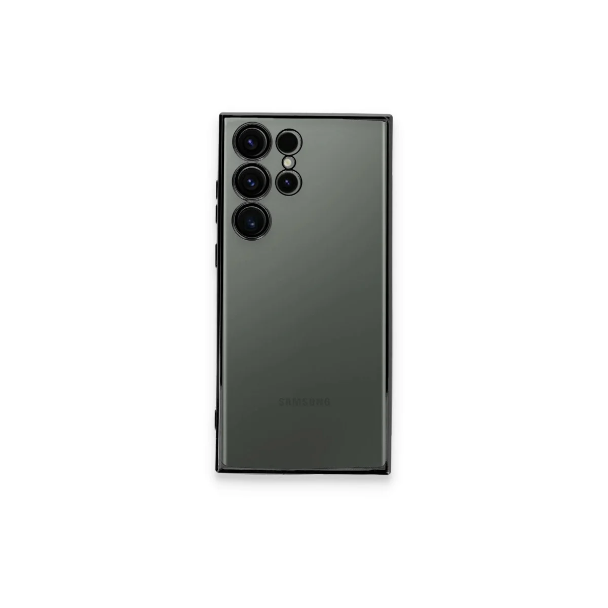 Galaxy S24 Ultra Kılıf Razer Lensli Silikon - Yeşil