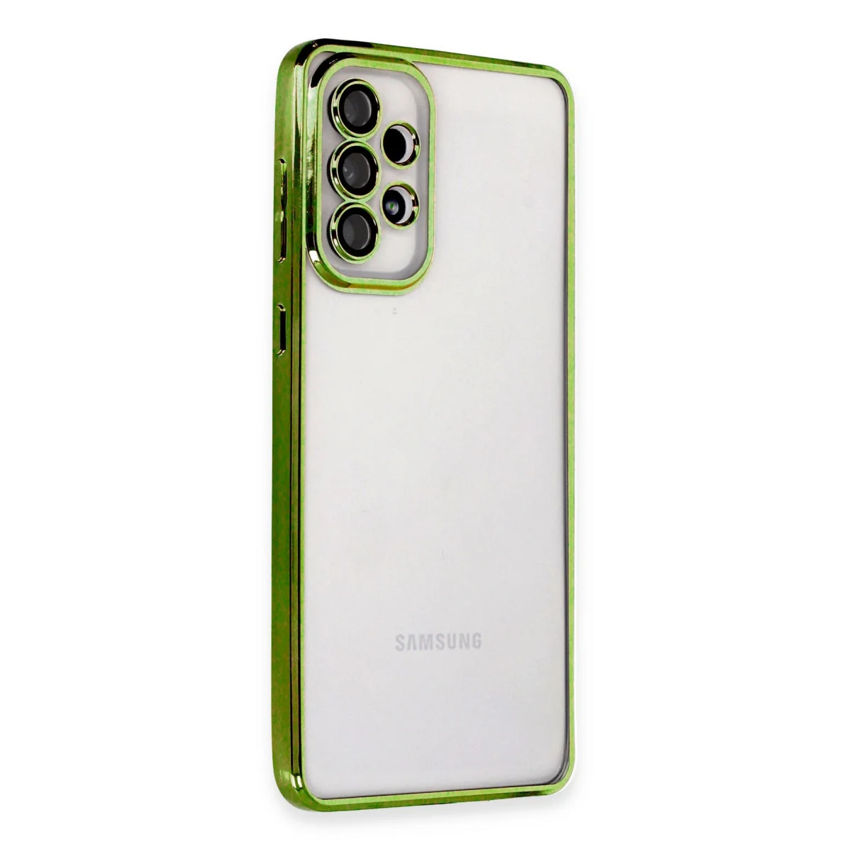 Galaxy A53 5G Kılıf Razer Lensli Silikon - Yeşil