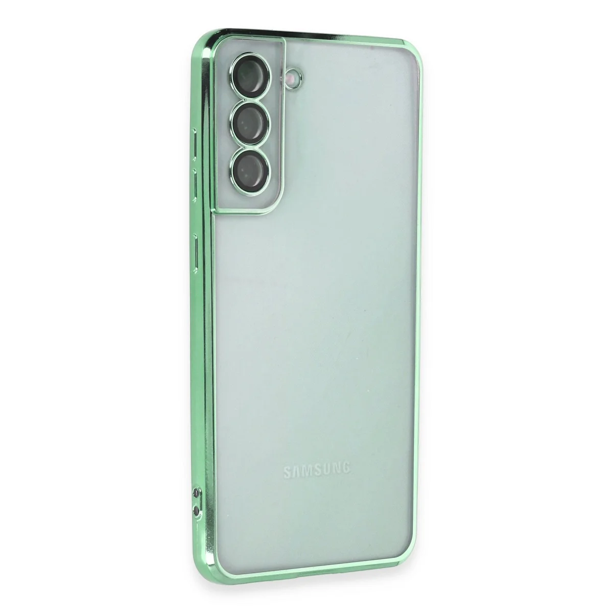 Galaxy S21 FE Kılıf Razer Lensli Silikon - Yeşil