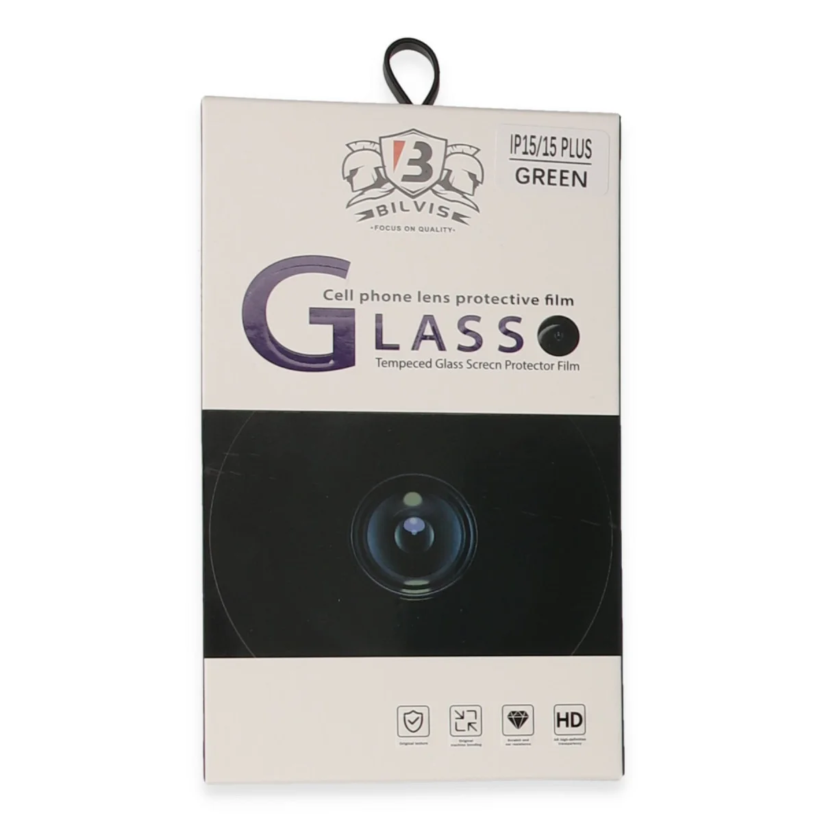 iPhone 15 Bilvis Titan Kamera Lens - Yeşil