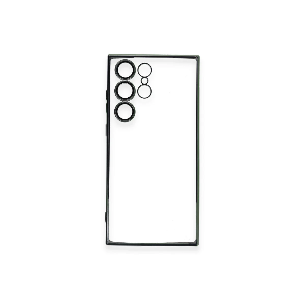 Galaxy S23 Ultra Kılıf Razer Lensli Silikon - Yeşil