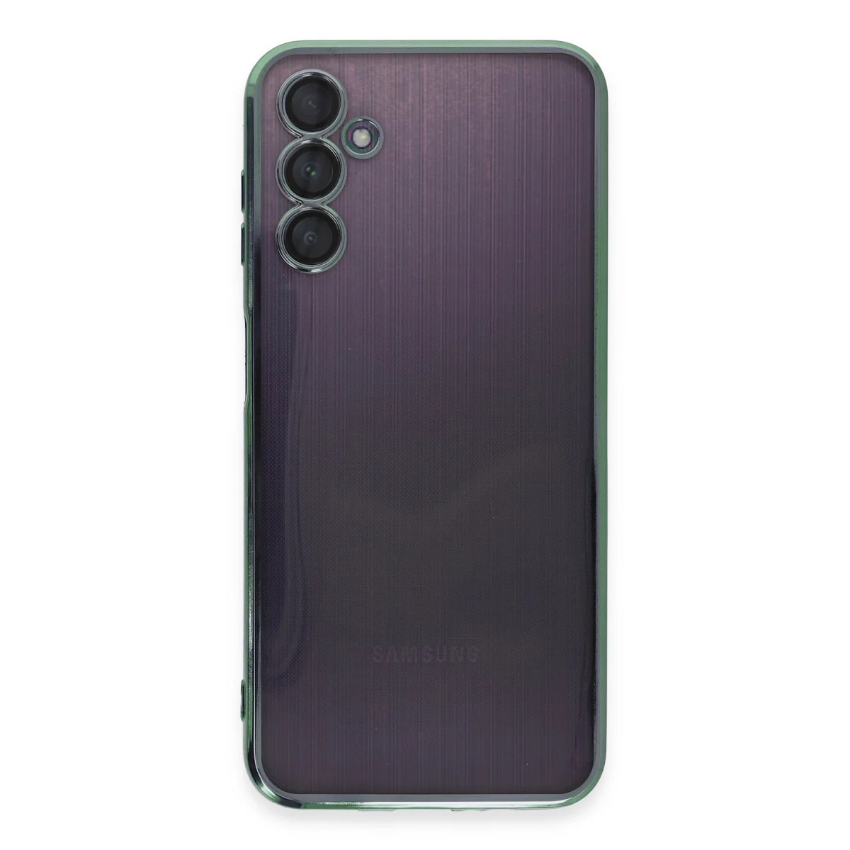 Galaxy A14 4G Kılıf Razer Lensli Silikon - Yeşil