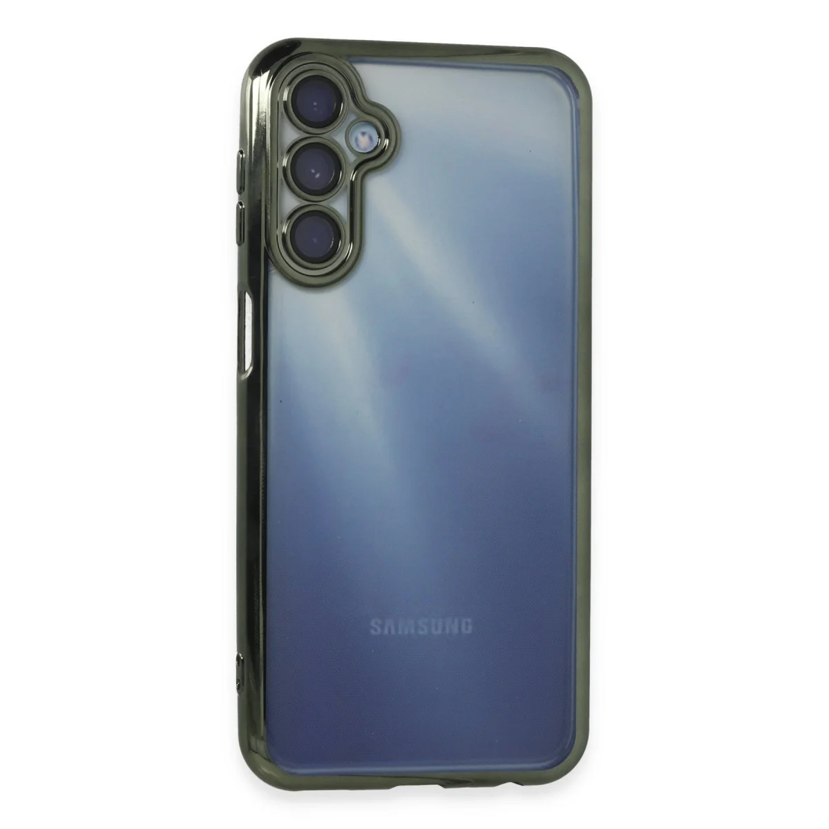 Galaxy A55 5G Kılıf Razer Lensli Silikon - Yeşil