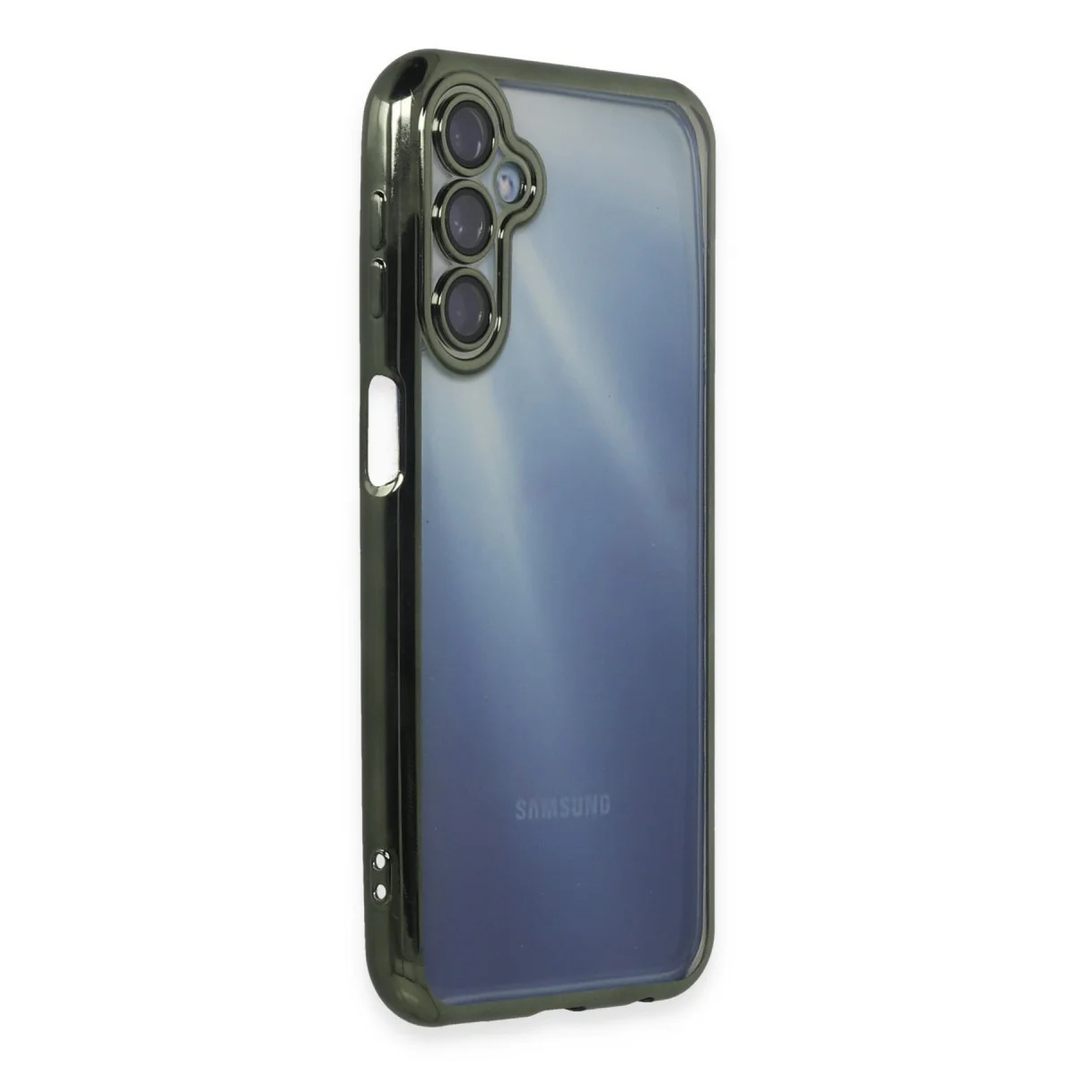 Galaxy A55 5G Kılıf Razer Lensli Silikon - Yeşil