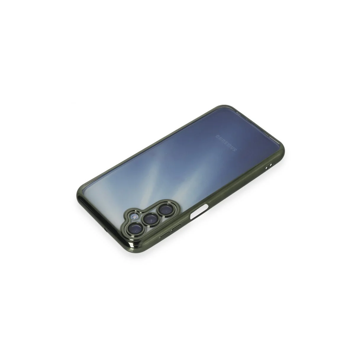 Galaxy A55 5G Kılıf Razer Lensli Silikon - Yeşil
