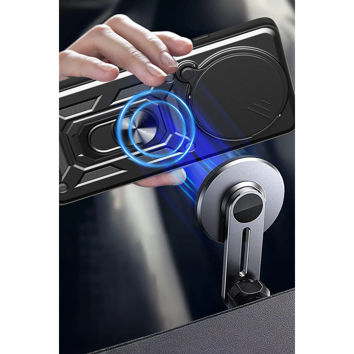 Redmi Note 14 Pro Plus Kılıf Pars Lens Yüzüklü Silikon - Yeşil