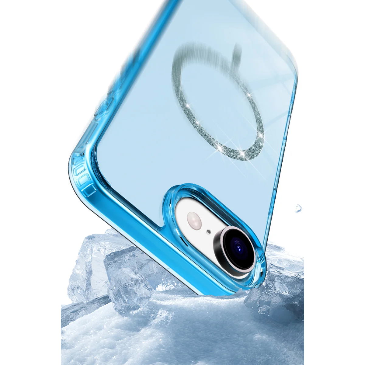 iPhone 16E Live Diamond Magsafe Kapak - Yeşil