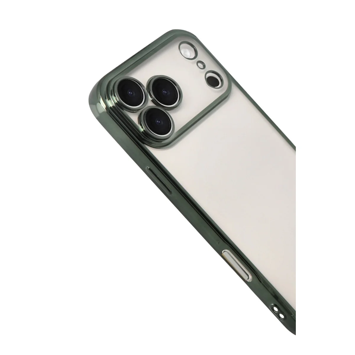 iPhone 17 Pro Razer Lensli Silikon - Yeşil
