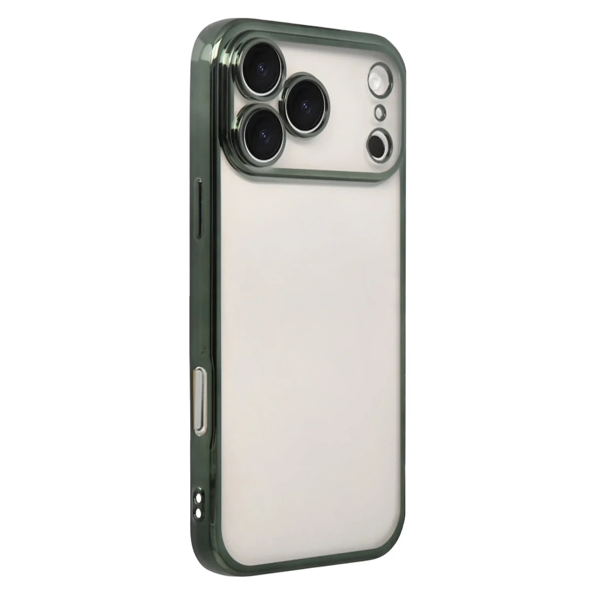 iPhone 17 Pro Max Razer Lensli Silikon - Yeşil