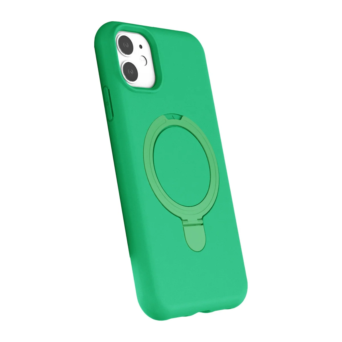 iPhone 11 Regal Magsafe Standlı Kapak - Yeşil